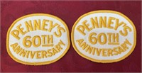 Penny’s 60th anniversary patches 3-1/2"