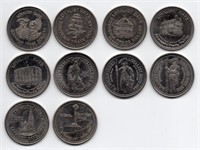 Complete Set of Saint John Trade Dollars