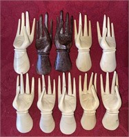 Wooden hands made in Indonesia