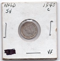 1940 C Newfoundland 5 Cents