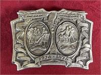 American bicentennial belt buckle
