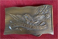 Country music belt buckle