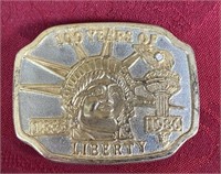 100 years of liberty belt buckle