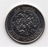 2012 Canada Maple Leaves Commemorative 25 Cents
