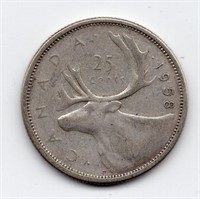 1958 Canada 25 Cents
