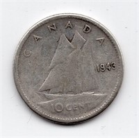 1943 Canada 10 Cents
