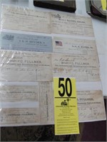 1889 Coal Invoices (2) Boards