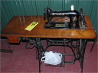 Treadle-Operated Singer Sewing Machine