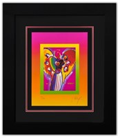 Peter Max- Original Lithograph "Angel with Hearts