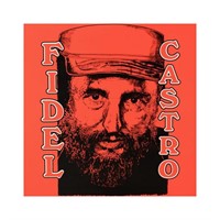 Steve Kaufman (1960-2010) "Fidel Castro" Hand Pull