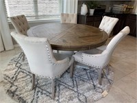 6 PC TABLE & CHAIRS