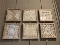6 PC FRAMED SHADOWBOXES