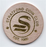 Stratford Coin Club Wooden Dollar