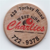 West Side Charlies Newfoundland Wooden Nickel