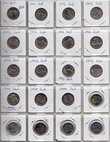 Sheet of 20 Canada Commemorative 25 Cent Coins
