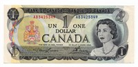 1973 Bank of Canada $1 Banknote