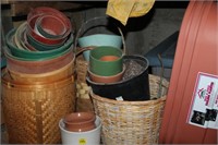 Large Assortment of Plant pots & wicker baskets