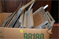 Large Box of Aluminum Picture Frames