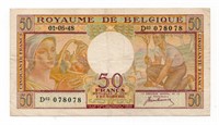 1948 Belgium 50 Francs