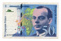 1994 France 50 Francs Banknote