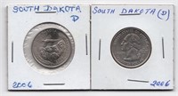 Lot of 2 USA State Quarters