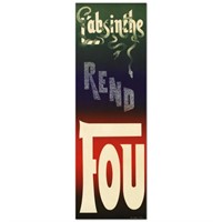 RE Society, "L'Absinthe Rend Fou" Hand Pulled Lith