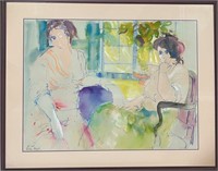 WONDERFUL SIGNED BATIA MAGAL WATERCOLOR