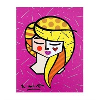 Romero Britto "Lily" Hand Signed Limited Edition G