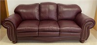 FANTASTIC MODERN LEATHER SOFA - CLEAN - LIKE NEW