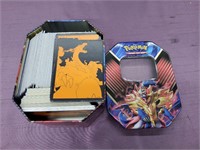 Tin w/Misc Pokemon Cards