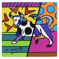 Britto, "Taurus" Hand Signed Limited Edition Gicle