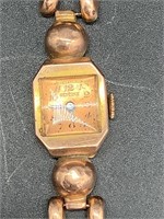 14k Lady's Glycine 14 K Gold Watch