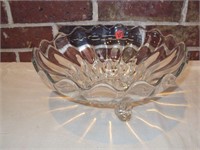 10" Crystal Footed Bowl