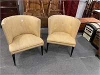 Pair mid century modern chairs