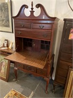 Queen Anne mahogany desk!