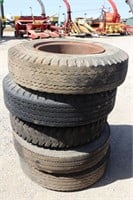 5  9.00 & 10.00 X 2 TIRES & RIMS