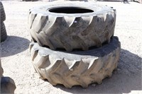 PAIR OF FIRESTONE 420/85R28 TIRES