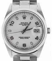 Vintage Rolex Date Mid-Size Stainless Steel Watch