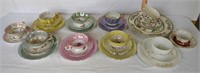 Floral Tea Cups, Saucers, & Plates