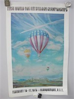 23" x 35" 1st Hot Air Balloon Championships Poster