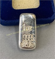 1 Ounce 999 fine silver bar, lingot d’argent