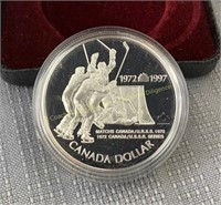 1972 Canada/Russia hockey proof dollar épreuve