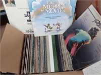 Big box of vinyl records