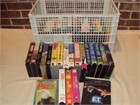 Huge Lot of VHS Movies in 18 Gallon Tote