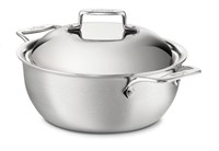 All-Clad Brushed Stainless Steel D5 Dutch Oven