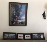 5 Railroad Prints, 2 Photos