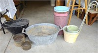 Metal Buckets & Coal Bucket - B