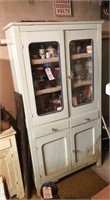 Vintage China Cabinet & Contents