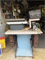 Ant. Sewing Stand, Table Saw