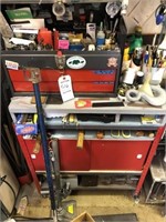 2 Rolling Shop Carts, Tool Box, Heater, Tools